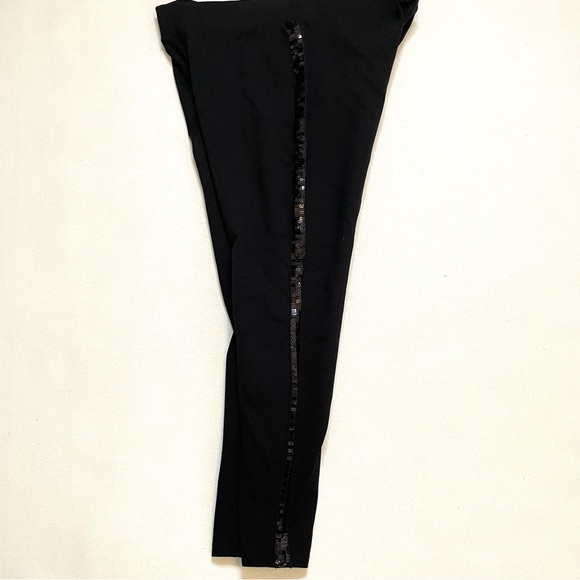 Torrid Platinum Tuxedo Legging - Ponte Sequin Stripe Black Sz 1X - Picture 5 of 13